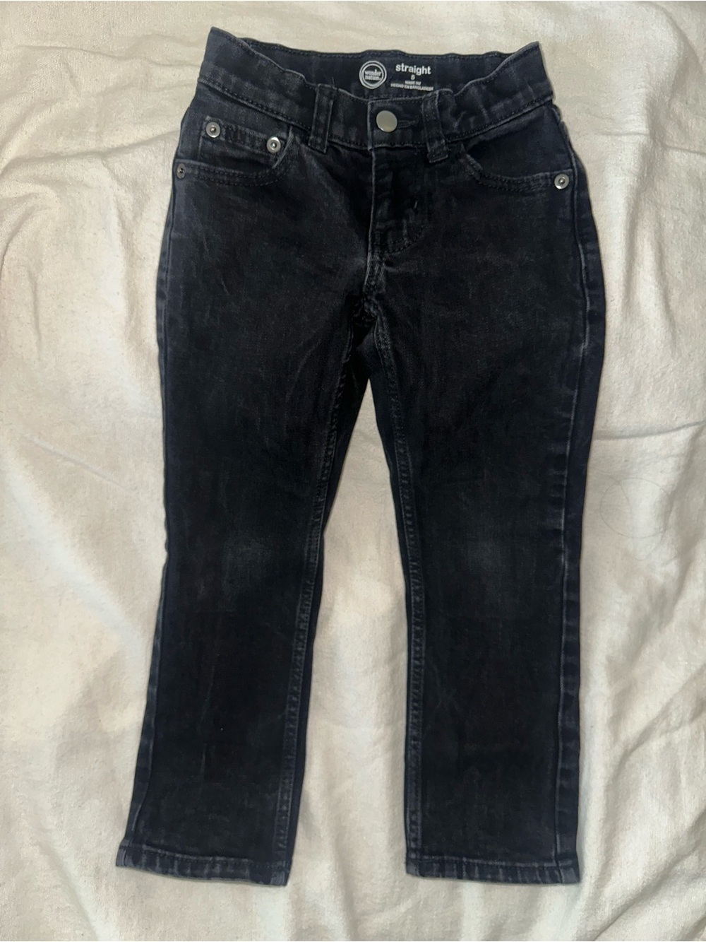 wonder nation Black Straight-Leg Kids Jeans